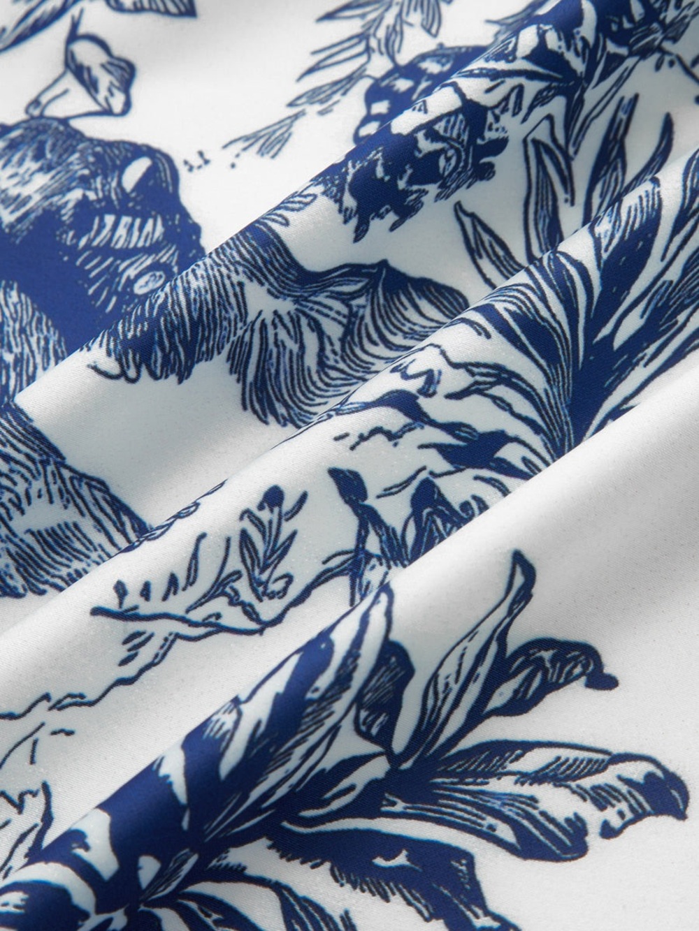 Commense Porcelain Print Scarf Style Halter Blouse - Picture 7 of 10